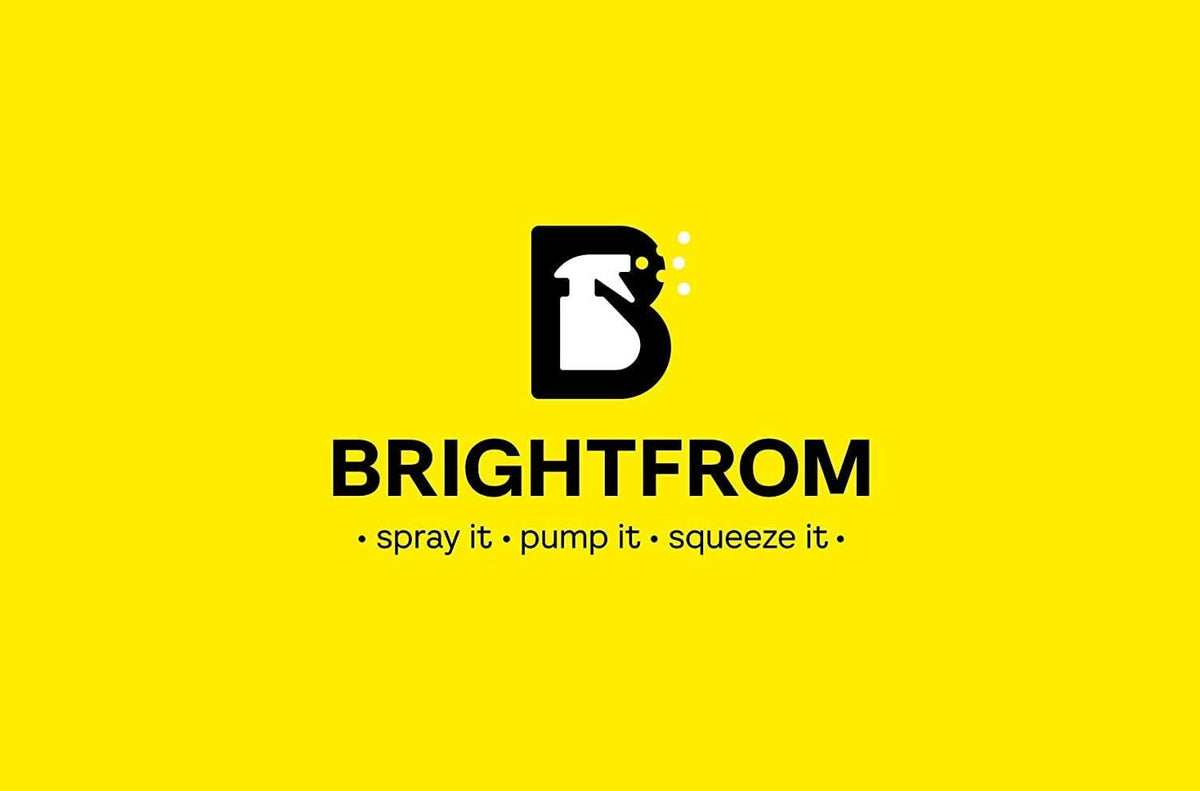BrightFrom bottle with clear capacity for portioning.