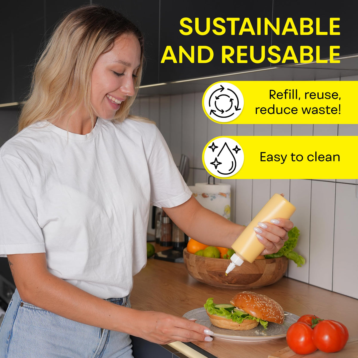 BrightFrom eco-friendly and refillable design reduces waste.