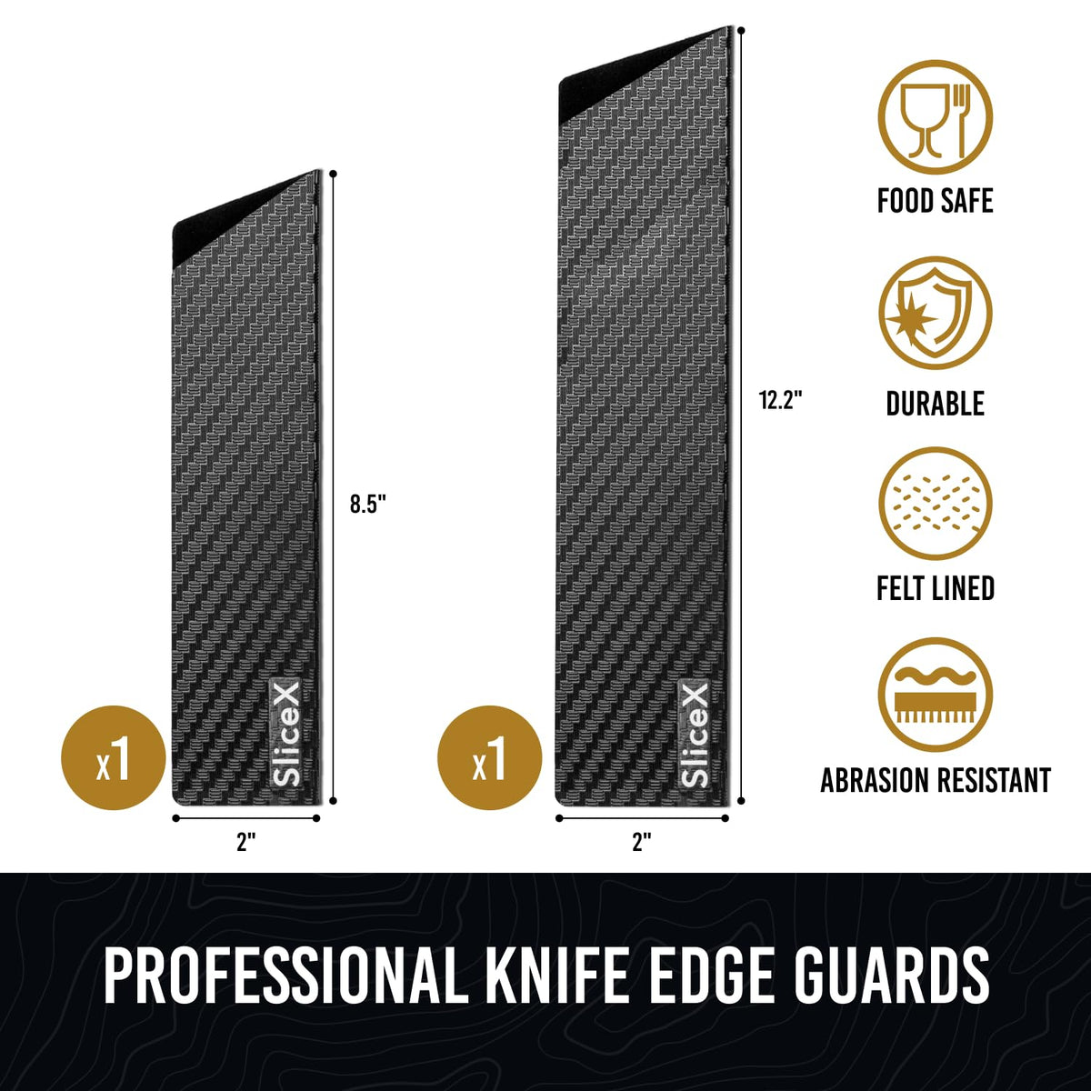Bright Hobby 12.2 inch guard protects carving and bread knives during storage.