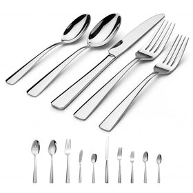 Brightown 45-piece flatware set dinner knife for everyday meals