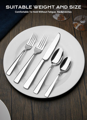 Brightown 45-piece flatware set dinner spoon for daily use