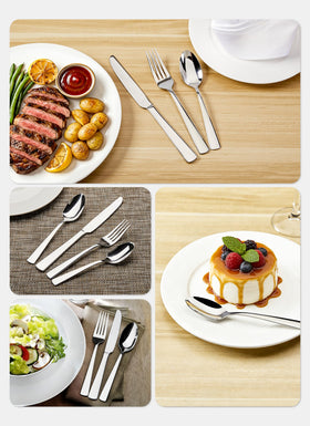 Brightown 45-piece flatware set salad fork for crisp salads