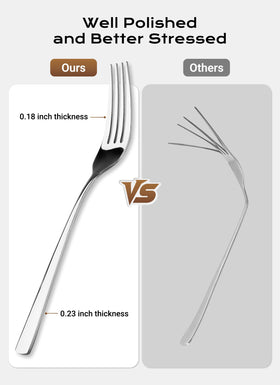 Brightown 45-piece flatware set sugar spoon for desserts