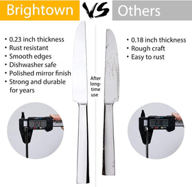 Brightown sturdy stainless steel construction withstands daily use