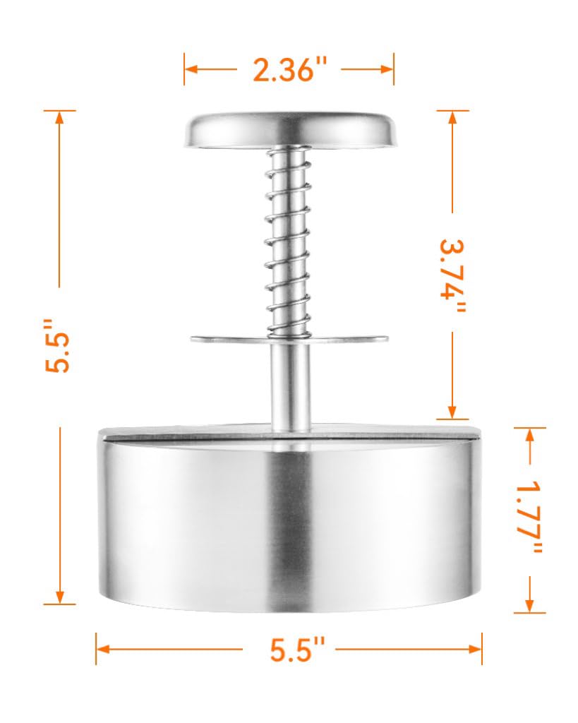 Brigii burger press detachable for easy cleaning after making patties
