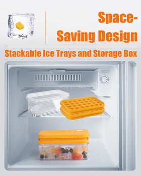 Brigii dustproof cover with prongs makes ice release quick and simple.