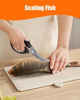 Brigii Kitchen Shears automatic spring rebound eases cutting