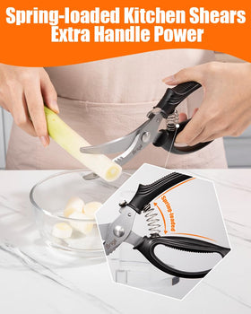 Brigii Kitchen Shears non-slip handle for comfortable handling