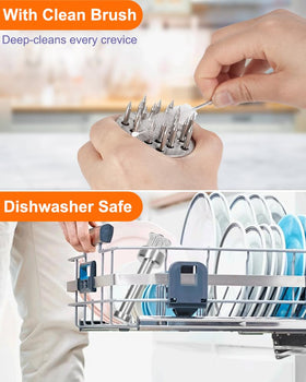 Brigii 304 stainless steel construction ensures durable, food-grade performance