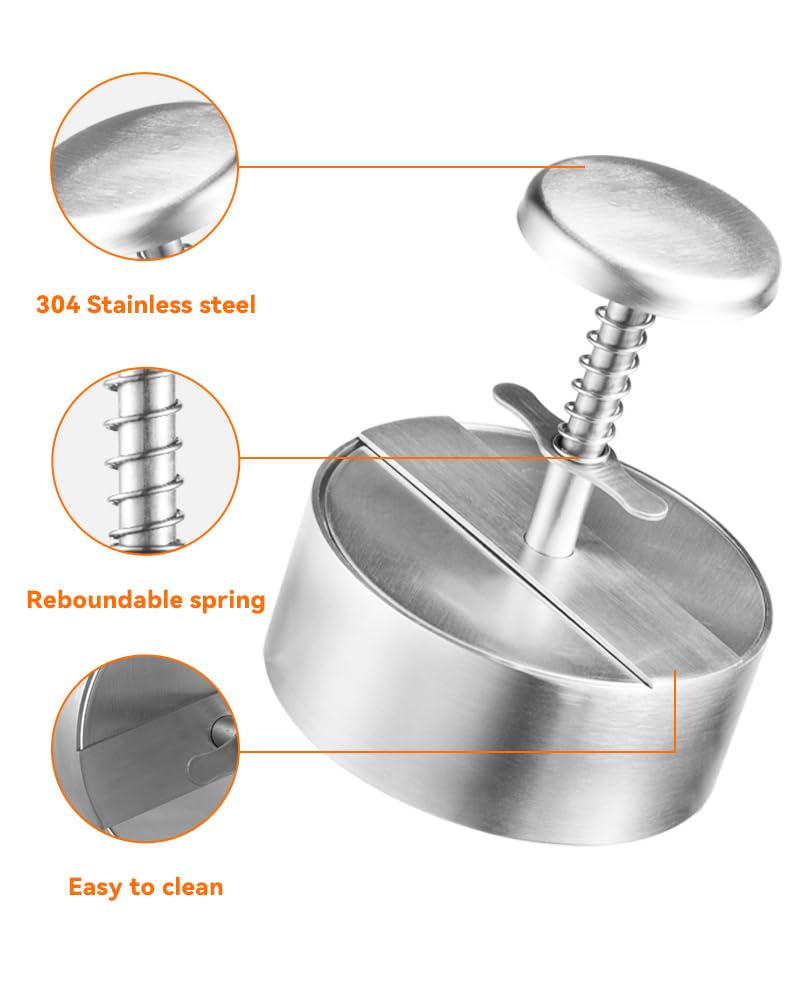 Brigii portion weights range 100g–400g for consistent patty thickness