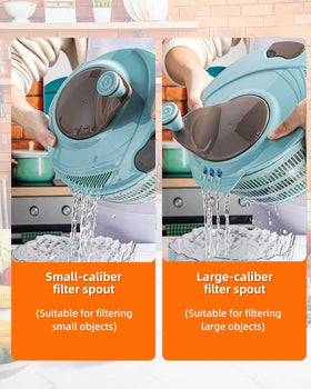 Brigii salad spinner during washing and drying of berries and greens.