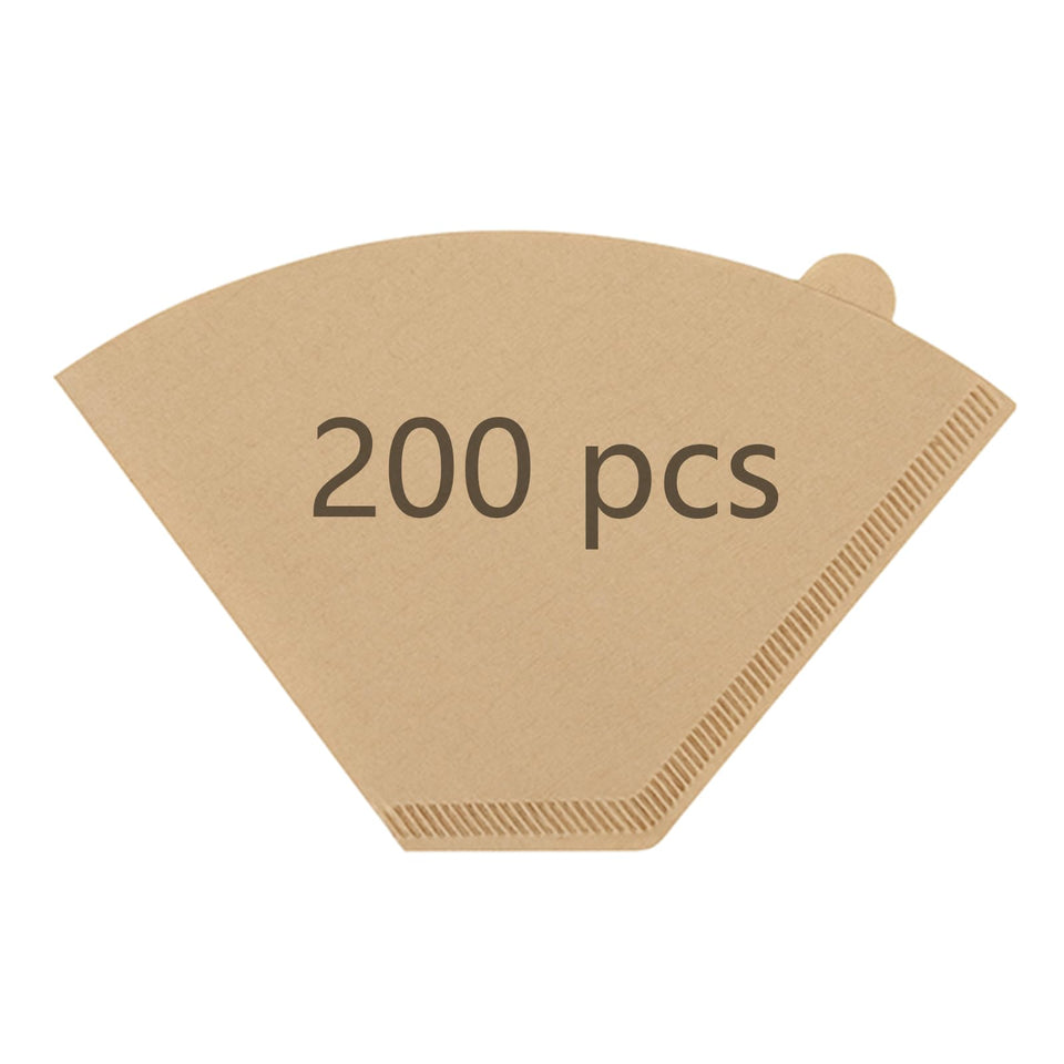 Brikinte 200pcs disposable coffee filters front pack view for convenient daily setup.