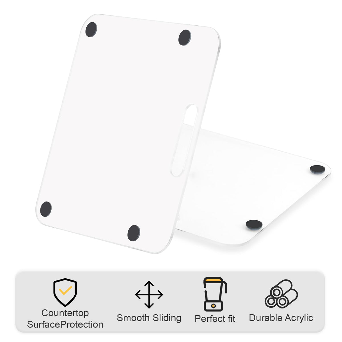 Brikinte sliding tray provides high-load support for espresso machines.