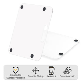 Brikinte sliding tray provides high-load support for espresso machines.