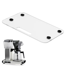 Brikinte appliance slider with clear acrylic tray for Moccamaster, smooth glide and stable placement.