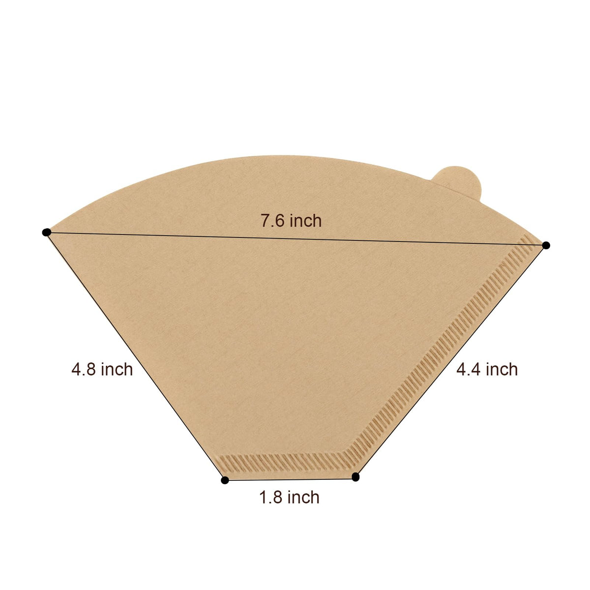BRIKINTE Biodegradable paper filters show textured surface for eco-friendly use.