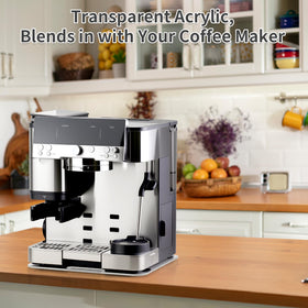 Brikinte clear acrylic kitchen slider showcases your device while sliding.