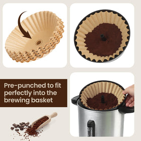 Brikinte filters maintain shape during brewing for consistent results.