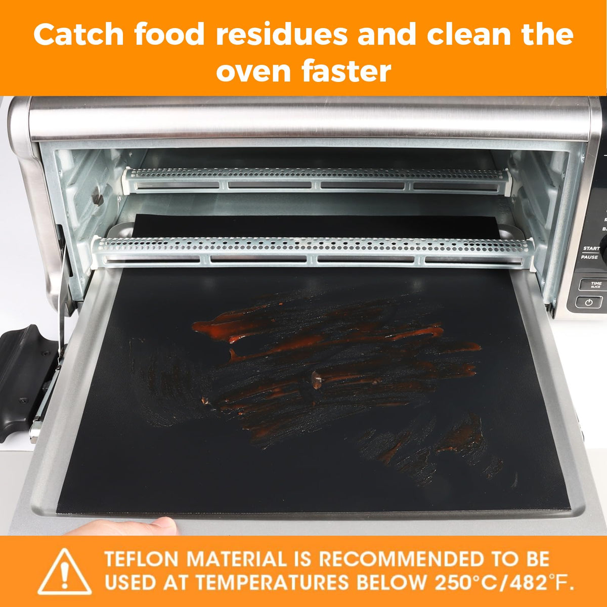 Brikinte crumb tray replacement: sturdy tray guards against spills for quick cleanup.