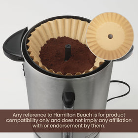 Brikinte disposable filter simplifies cleanup; no washing necessary after brewing.