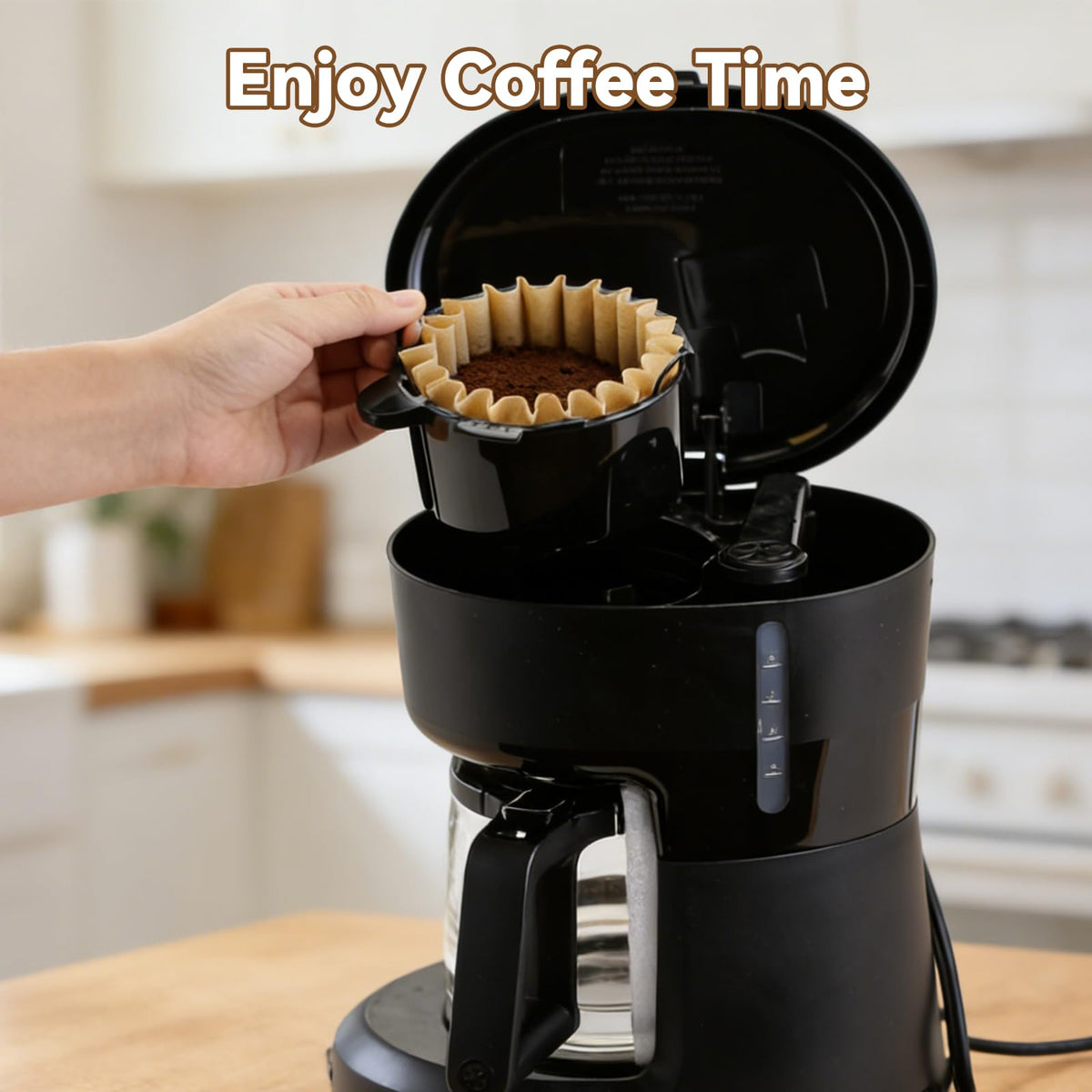 Brikinte-eco-friendly-coffee-filters made from natural pulp support sustainable daily brewing.
