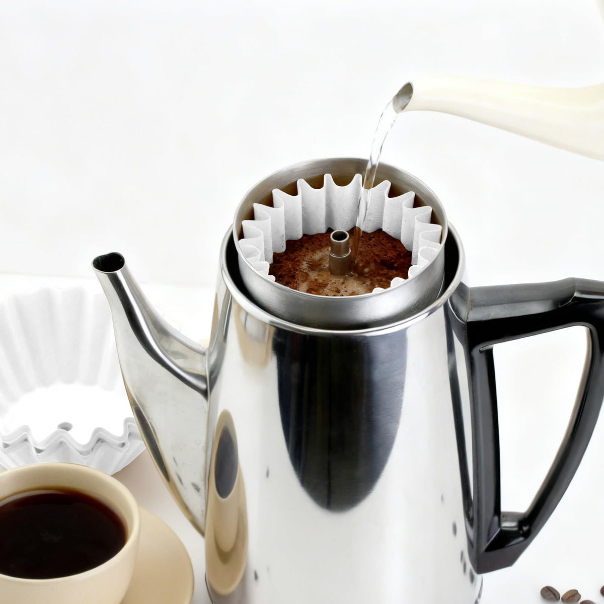 Brikinte effective filtration prevents grounds in the coffee, easing cleanup.
