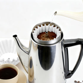 Brikinte effective filtration prevents grounds in the coffee, easing cleanup.