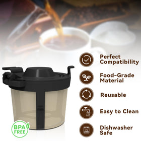 Brikinte Ninja PB051/PB041ST filter basket dishwasher safe for easy cleaning.
