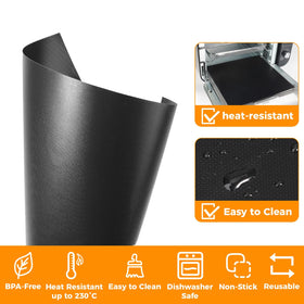 Brikinte nonstick-coating: premium PTFE surface protects the oven and speeds cleanup.