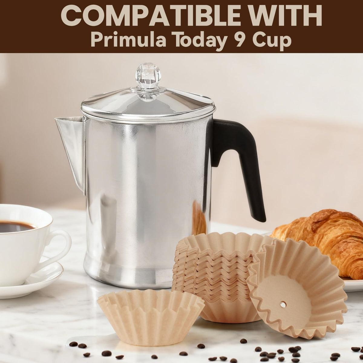 Brikinte filters for Presto 12 cup electric percolator ensure smooth coffee.