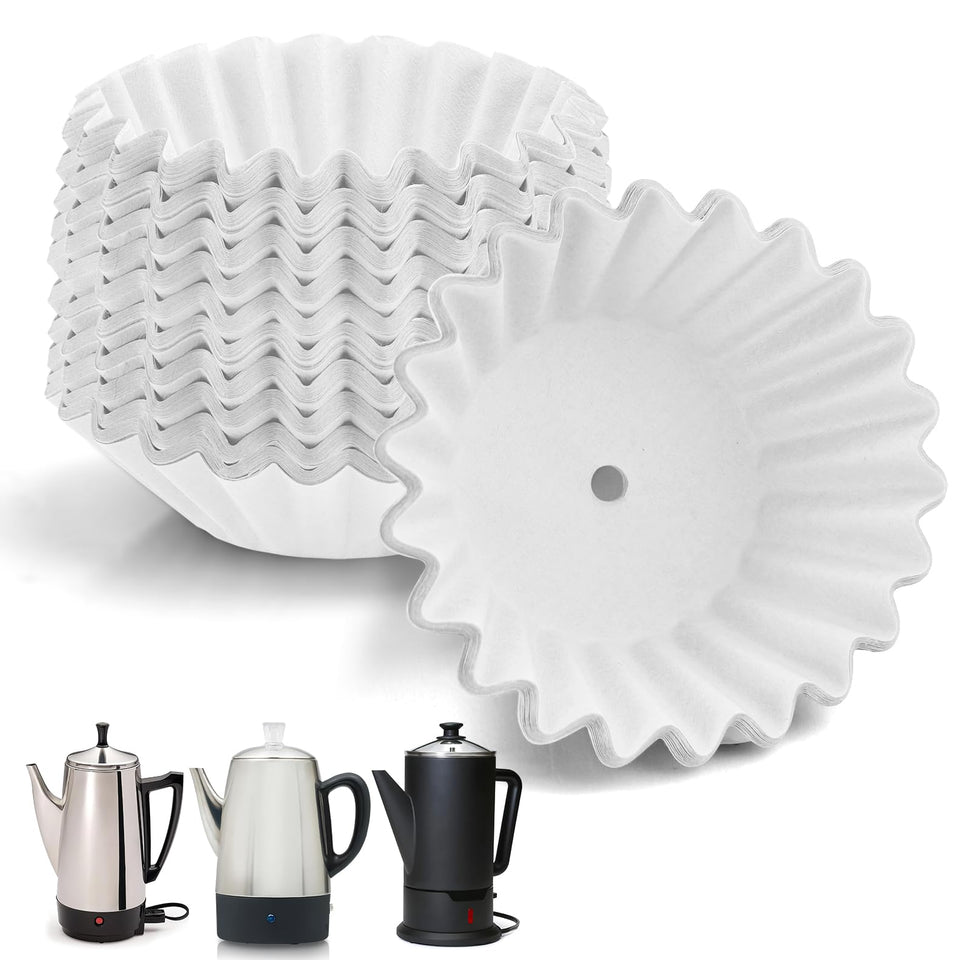 Brikinte percolator filters fit Presto models, enabling quick setup and reduced mess.
