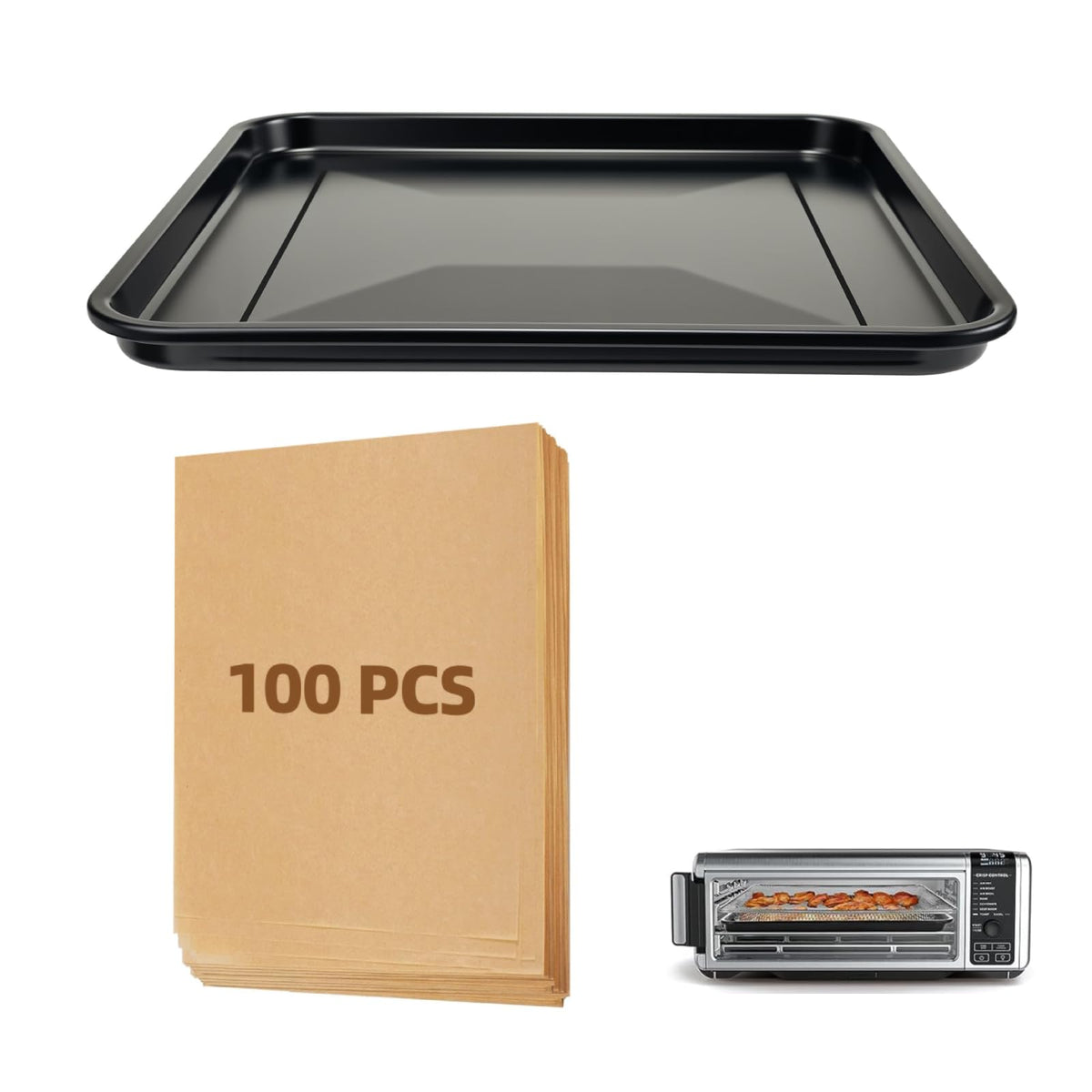 brikinte replacement pan for Ninja SP101 with smooth non-stick finish for easy cookie baking