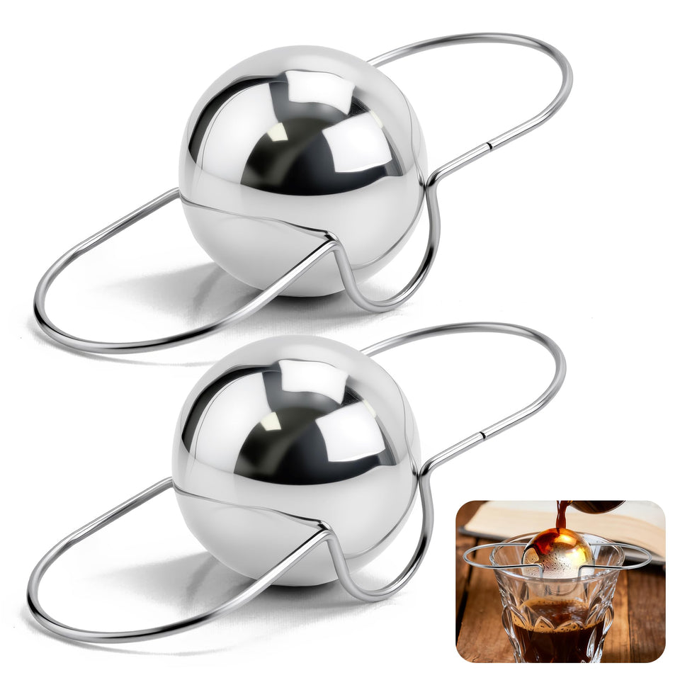 Brikinte upgrade 2-pack espresso frozen ball cooling for richer flavor.
