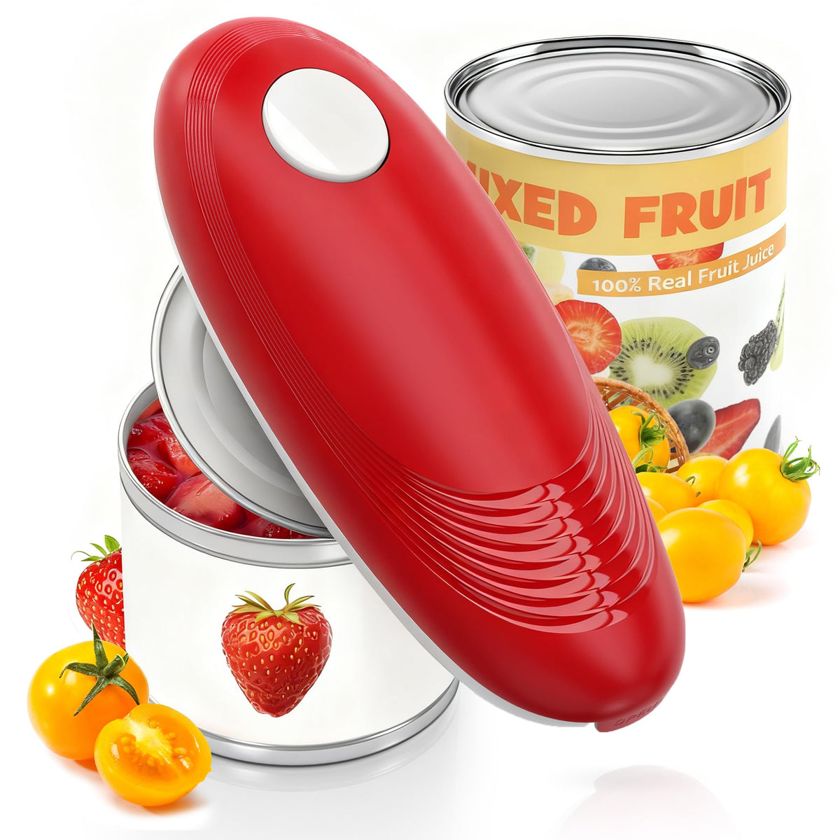 Brilam Electric Can Opener with side-cut blade for safer food access