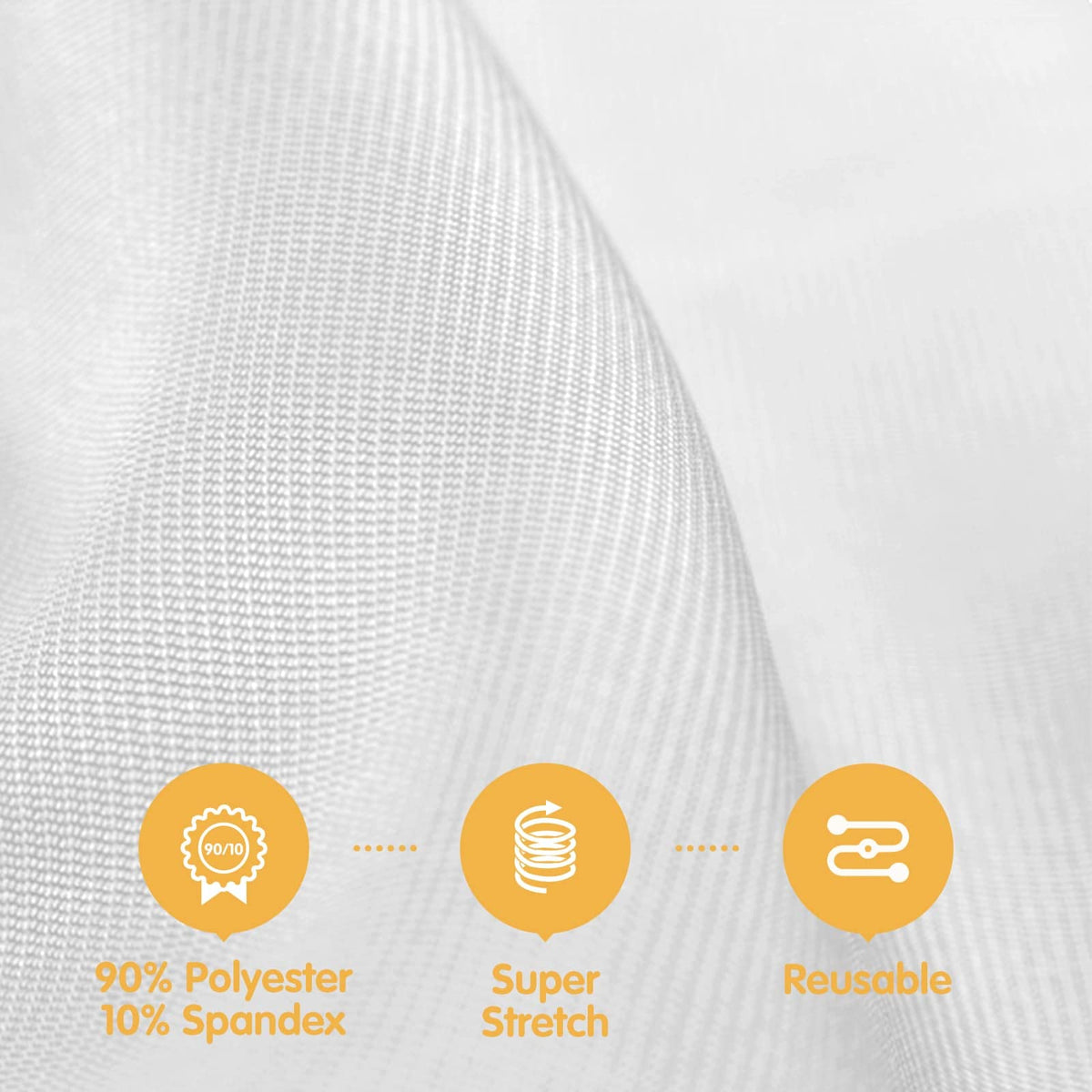 BRILLMAX 180gsm spandex closeup shows thick fabric and smooth stretch.