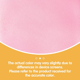 BRILLMAX pink round tablecloth floor-length drop for formal look