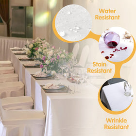 BRILLMAX tablecloth beads liquids for easy cleanup after spills