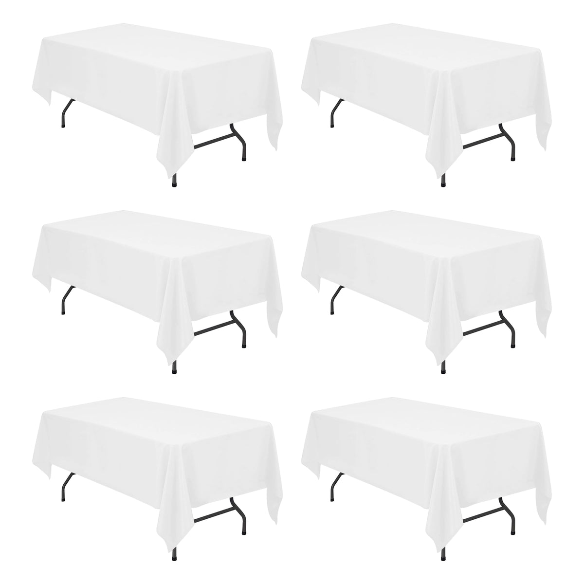 BRILLMAX white 60x102 tablecloth pack for events