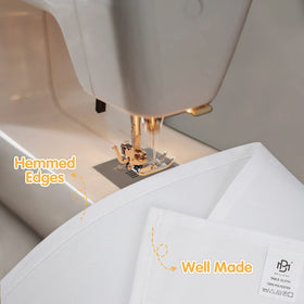 BRILLMAX wrinkle-resistant finish for a smooth banquet presentation.