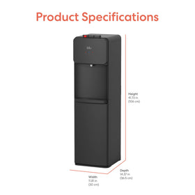 Brio 130 black polymer finish suits home or office environments