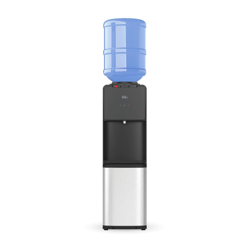 Brio 130 Series top-load bottle loading for mess-free setup and quick use.