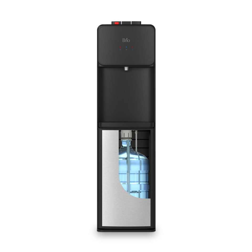 Brio 130SS front view with bottom-load design for easy bottle replacement