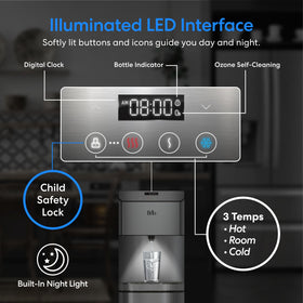Brio Moderna bottom-load dispenser stainless steel body designed for durability.