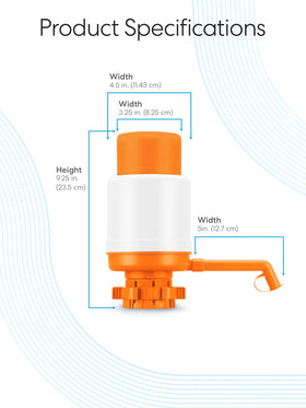 Brio universal pump keeps dispensing clean with an easy-to-clean design.