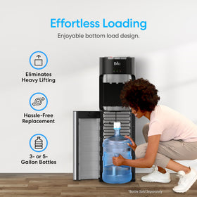 Brio unit with room-temperature option keeps ambient water ready.