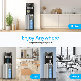 Brio stainless steel accent adds a modern touch and easy cleaning.