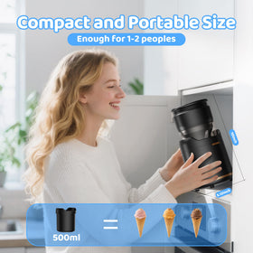 BRIOBITE soft serve bowl supports 1-2 servings for couples.