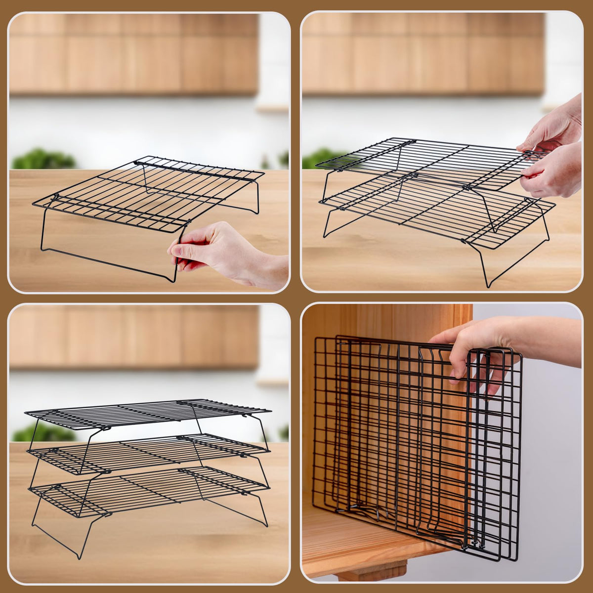 BRIOUT nonstick surface helps baked goods release cleanly after cooling