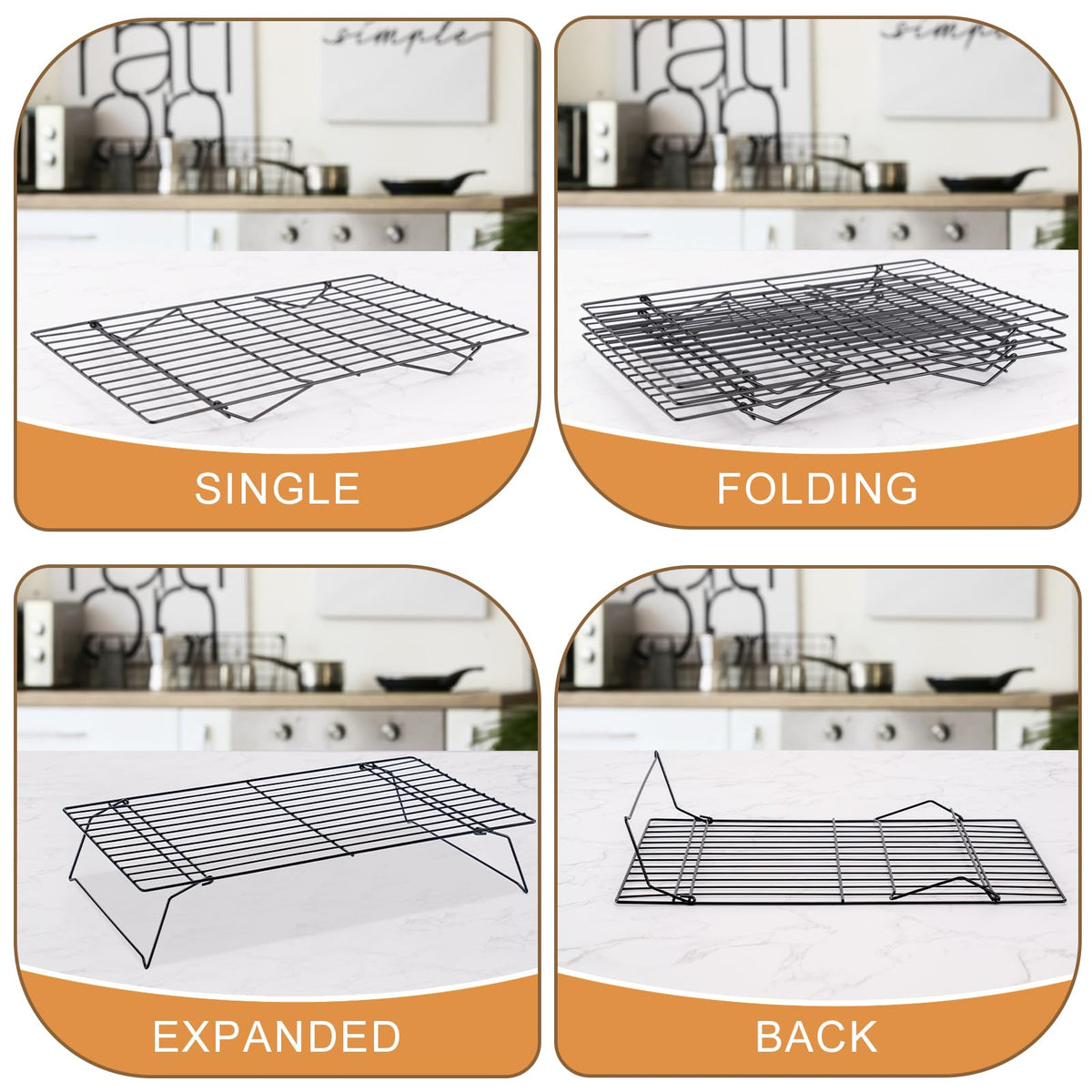 BRIOUT stainless steel construction resists rust for long-lasting kitchen use