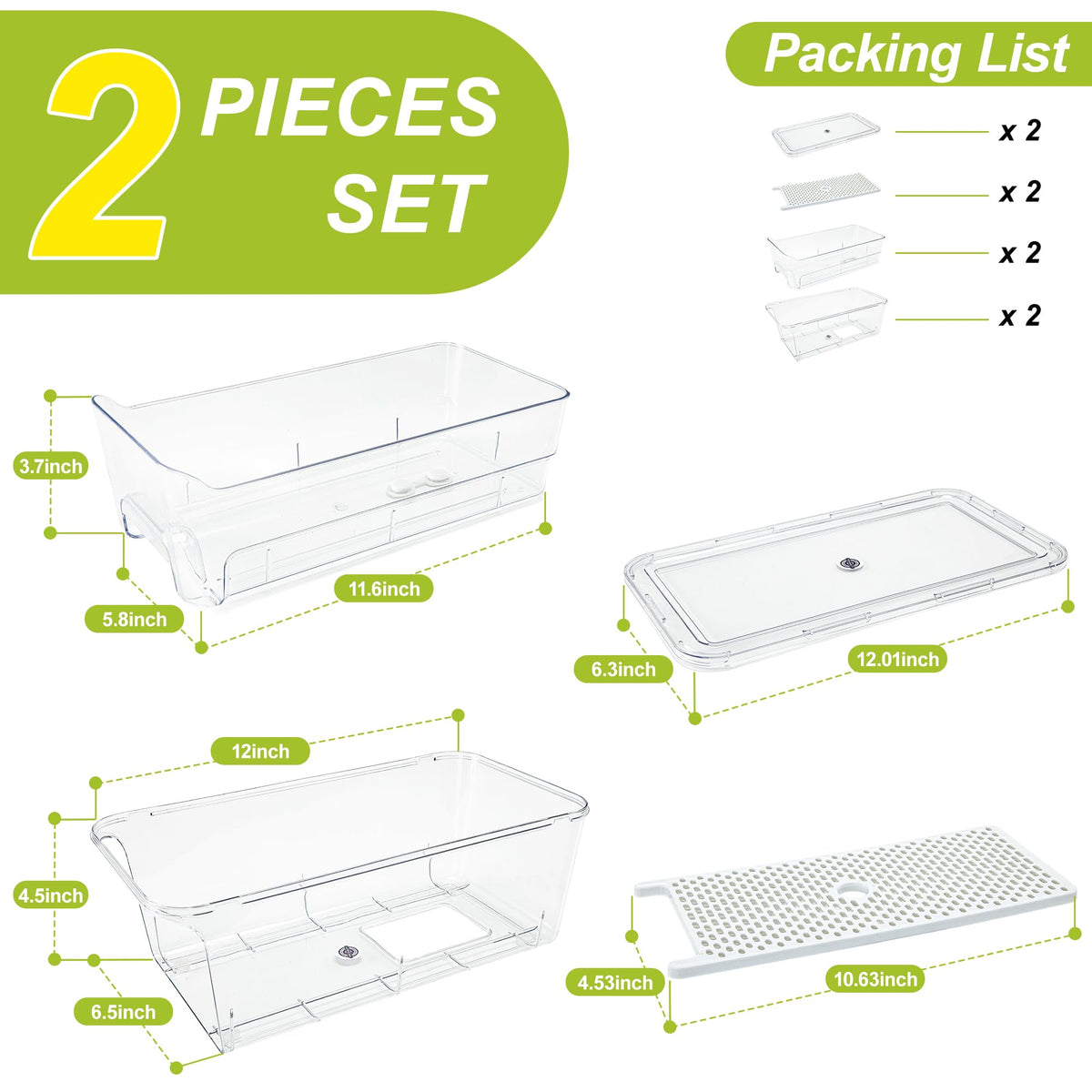 Brippo freezer storage tray provides versatile, compact organization.